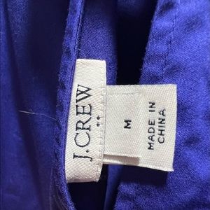 Bold blue J. Crew dress with tie back. Medium.